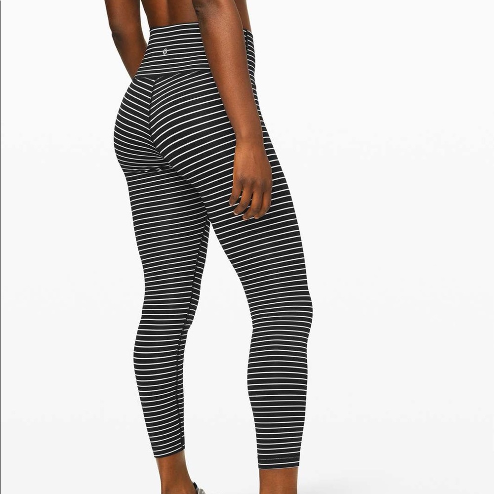 Lululemon Wunder Under High-Rise 25" - Black White